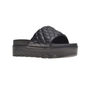 WILD PAIR Elevated Womens Platform Sandal Black size 8